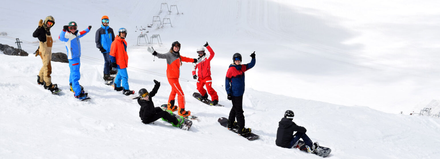 Anwärter snowboard instructor course summer 2021